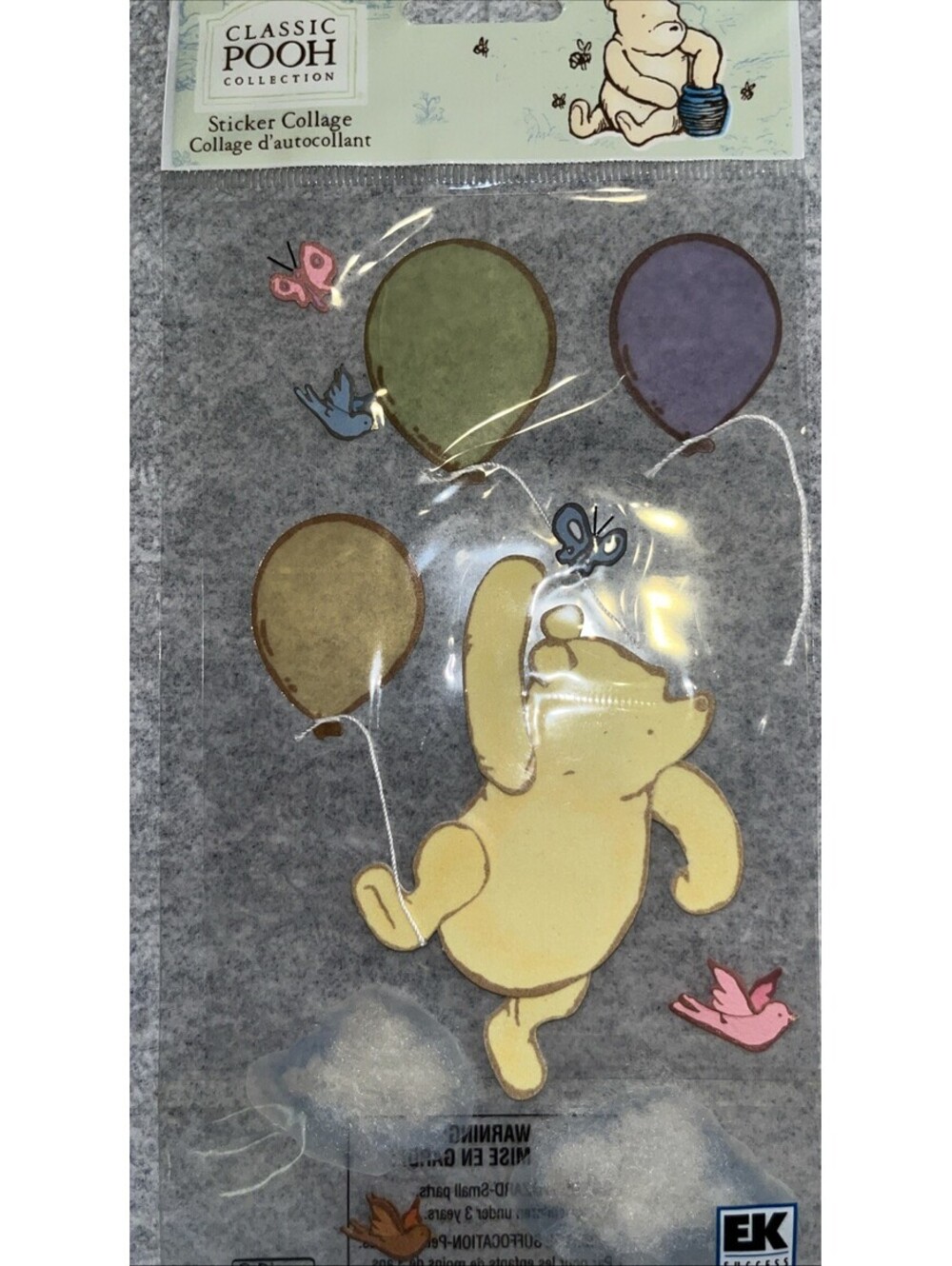 Jolee's Boutique Sticker Collage Disney Classic Pooh & Balloons Collection